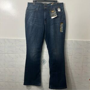 Lee Legendary Mid Rise Bootcut Blue Denim Jeans 16R Capsule Minimalist Casual
